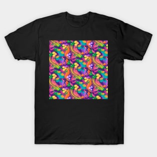 Colorful exotic floral pattern | Relax T-Shirt